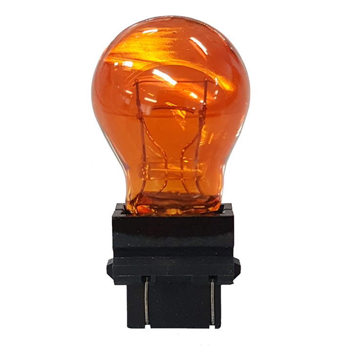 LAMPADA 2 POLOS 12V 27/7W AMBAR 3157 - GL3157 12V AMBAR  